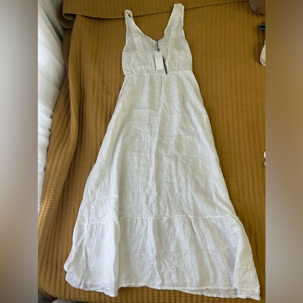 Piazza Del Tempio Linen Dress Size M
